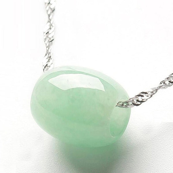 Natural Jade Emerald 13mm Luck Bead Pendant Charm Jewellery Fashion